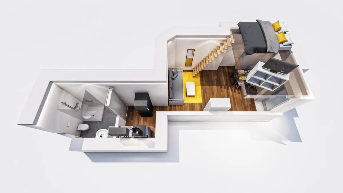 Spacious Loft Style Studio In Berlin Wilmersdorf Daire